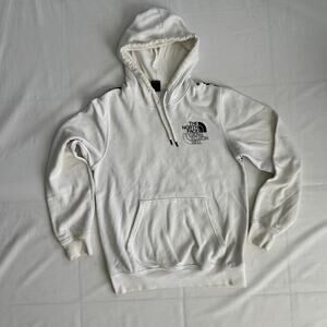 The North Face White Logo Print Hoodie – Men’s Size Small